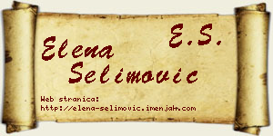 Elena Selimović vizit kartica